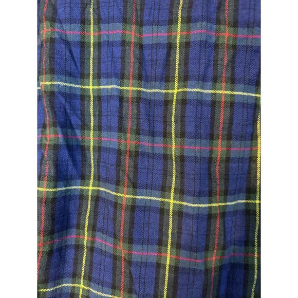 Jachs New York Men's Recycled Flannel Blue/Green Shirt Large‎ Gorpcore Classic - Picture 6 of 12